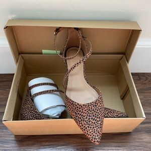 ASOS - NEW IN BOX - Lifetime pointed ballet flat in Cheetah print